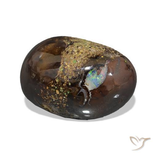 Opale Boulder Multicolore naturelle ovale, 3.94 ct, Opaque