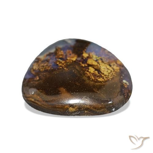 Opale Boulder Multicolore naturelle Fantaisie, 3.70 ct, Opaque