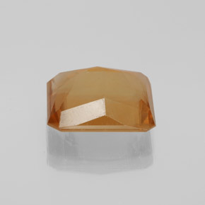 Calcite orange naturelle taille émeraude, 6,16 ct, VS