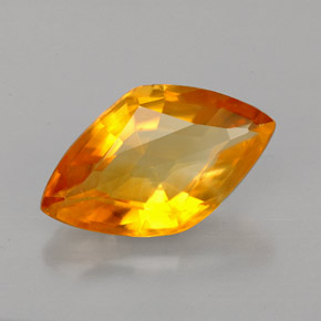 Calcite orange naturelle forme fantaisie, 3,55 ct, VVS-VS