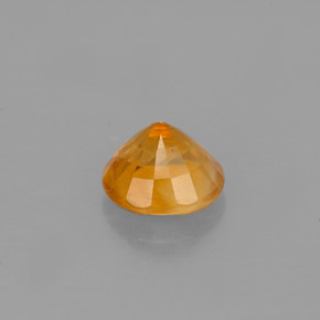 calcite Orange naturelle Coupe roude, 1.27 ct, VS