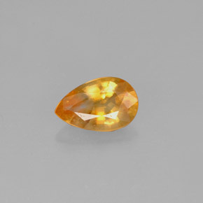 calcite Orange naturelle En forme de poire, 0.52 ct, VS