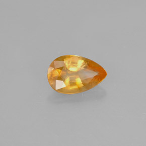 calcite Orange naturelle En forme de poire, 0.52 ct, VS