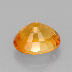 calcite Jaune orange naturelle Coupe ovale, 2.33 ct, VS