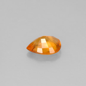 calcite Jaune orange naturelle En forme de poire, 0.76 ct, VS