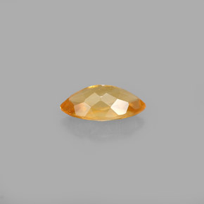 Calcite orange naturelle marquise, 0,60 ct, VVS-VS