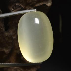 Calcite jaune naturelle coupe coussin, 41,83 ct, translucide