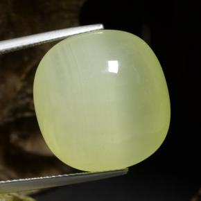 Calcite vert naturelle coupe coussin, 34,18 ct, translucide