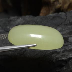 calcite Jaune clair naturelle Coupe coussin, 50.49 ct, Translucide