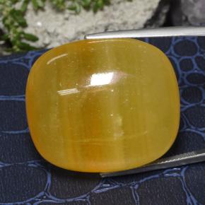calcite Orange naturelle Coupe coussin, 100.93 ct, Translucide