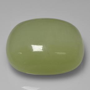 calcite Vert jaunâtre naturelle Coupe coussin, 92.84 ct, Translucide