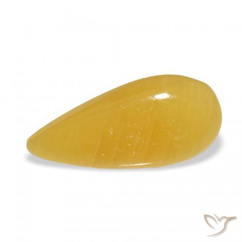 8.23ct Naturel Orange doré calcite, En forme de poire, Translucide, Photo A