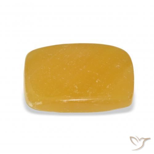 Calcite Orange doré naturelle Coussin, 19.82 ct, Translucide