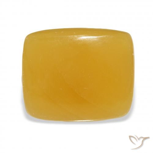 25.55ct Naturel Orange doré calcite, Coussin, Translucide, Photo A
