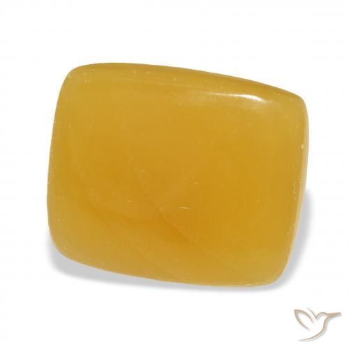 Calcite Orange doré naturelle Coussin, 25.55 ct, Translucide