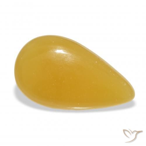 calcite Orange doré naturelle En forme de poire, 15.89 ct, Translucide