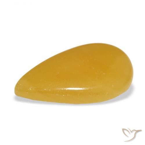 calcite Orange doré naturelle En forme de poire, 15.89 ct, Translucide