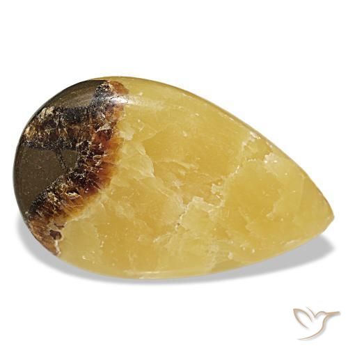 Calcite multicolore naturelle en forme de poire, 83,52 ct, opaque