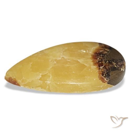 Calcite multicolore naturelle en forme de poire, 83,52 ct, opaque