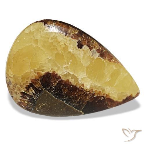 Calcite multicolore naturelle en forme de poire, 49,78 ct, opaque