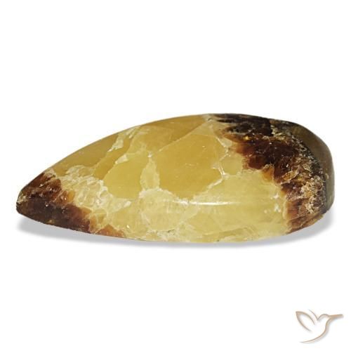 Calcite multicolore naturelle en forme de poire, 24,69 ct, opaque