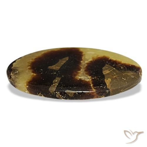 Calcite multicolore naturelle coupe ovale, 89,40 ct, opaque