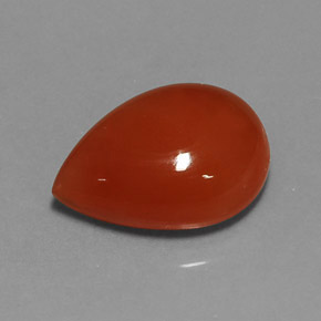 Cornaline orange naturelle transparent, 5,40 ct, transparent / translucide