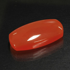 Cornaline orange naturelle transparent, 17,62 ct, transparent / translucide