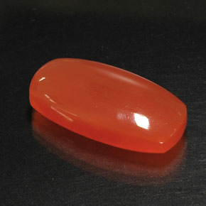 Cornaline orange naturelle transparent, 17,62 ct, transparent / translucide