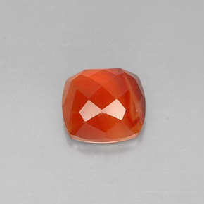 Cornaline Rouge orange naturelle Transparent, 3.91 ct, Transparent / Translucide