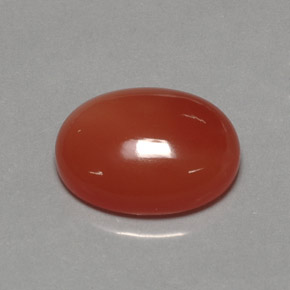 Cornaline orange naturelle transparent, 17,21 ct, transparent / translucide