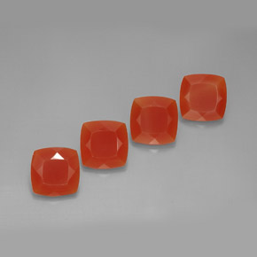 Achetez naturel ct Rouge orange Cornaline gems, Coupe coussin, En provenance Inde chez GemSelect. En stock, livraison internationale!