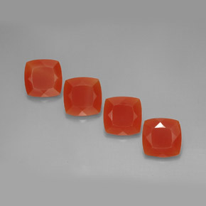 Achetez naturel ct Rouge orange Cornaline gems, Coupe coussin, En provenance Inde chez GemSelect. En stock, livraison internationale!