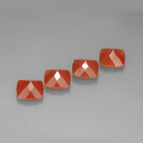 Achetez naturel ct Rouge orange Cornaline gems, Coupe coussin, En provenance Inde chez GemSelect. En stock, livraison internationale!