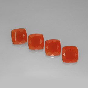 Achetez naturel ct Rouge orange Cornaline gems, Coupe coussin, En provenance Inde chez GemSelect. En stock, livraison internationale!