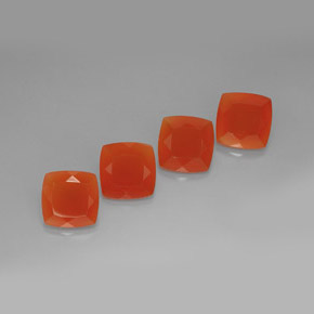 Achetez naturel ct Rouge orange Cornaline gems, Coupe coussin, En provenance Inde chez GemSelect. En stock, livraison internationale!
