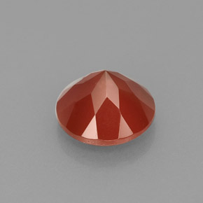 Cornaline Rouge orange naturelle Coupe roude, 1.85 ct, Translucide