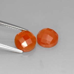 Achetez naturel ct Orange Cornaline gems, Coupe roude, En provenance Madagascar chez GemSelect. En stock, livraison internationale!