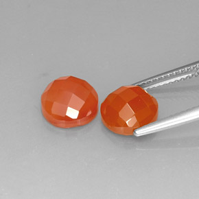 Achetez naturel ct Orange Cornaline gems, Coupe roude, En provenance Madagascar chez GemSelect. En stock, livraison internationale!