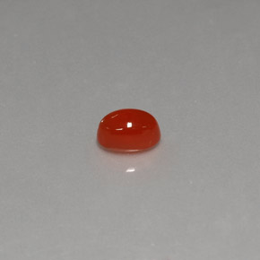 Cornaline Rouge orange naturelle Transparent, 0.57 ct, Transparent / Translucide