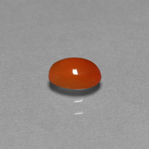 Cornaline Orange naturelle Transparent, 0.49 ct, Transparent / Translucide