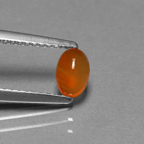 Cornaline Orange naturelle Transparent, 0.47 ct, Transparent / Translucide