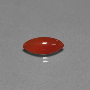 Cornaline orange naturelle transparent, 3,11 ct, transparent / translucide