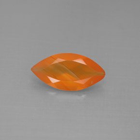 Cornaline Rouge orange naturelle Transparent, 1.10 ct, Transparent / Translucide