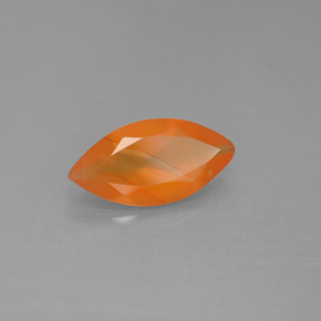 Cornaline Rouge orange naturelle Transparent, 1.10 ct, Transparent / Translucide