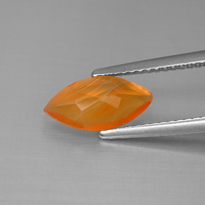 Cornaline Rouge orange naturelle Transparent, 1.10 ct, Transparent / Translucide