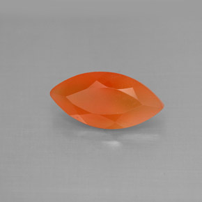 Cornaline Rouge orange naturelle Transparent, 1.70 ct, Transparent / Translucide