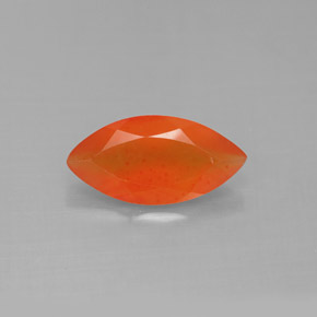 Cornaline orange naturelle transparent, 1,43 ct, transparent / translucide