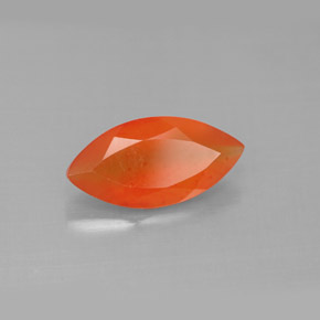 Cornaline orange naturelle transparent, 1,43 ct, transparent / translucide
