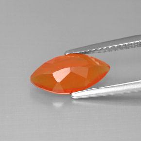 Cornaline orange naturelle transparent, 1,43 ct, transparent / translucide